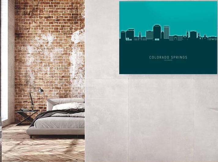 Colorado Springs Colorado Skyline by Michael Tompsett