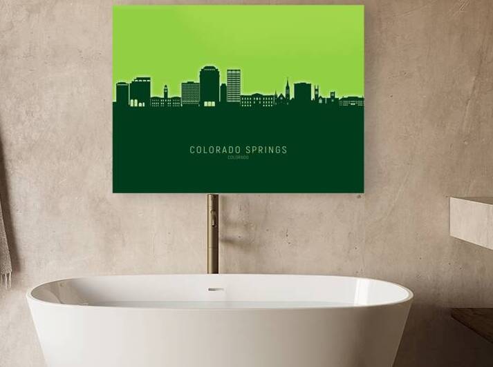 Colorado Springs Colorado Skyline by Michael Tompsett