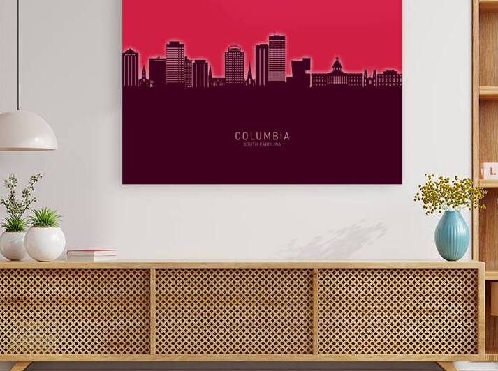 Columbia South Carolina Skyline by Michael Tompsett