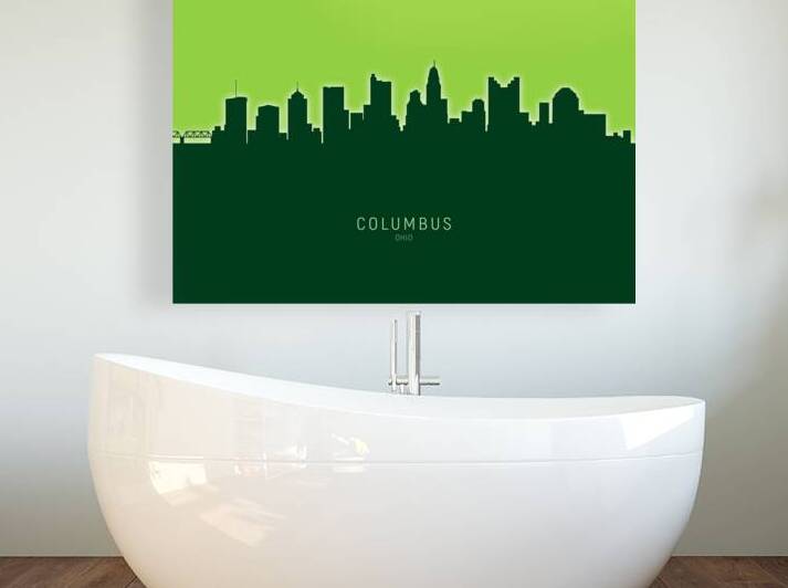 Columbus Ohio Skyline by Michael Tompsett