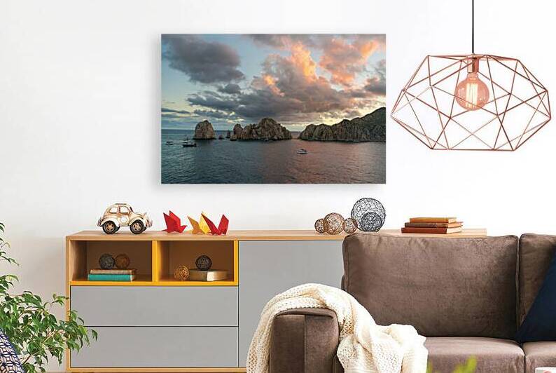 Sunset Light Over Lands End Cabo San Lucas Mexico by Bo Insogna