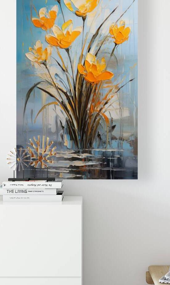 Colorful flowers on canvas by Towseef Dar