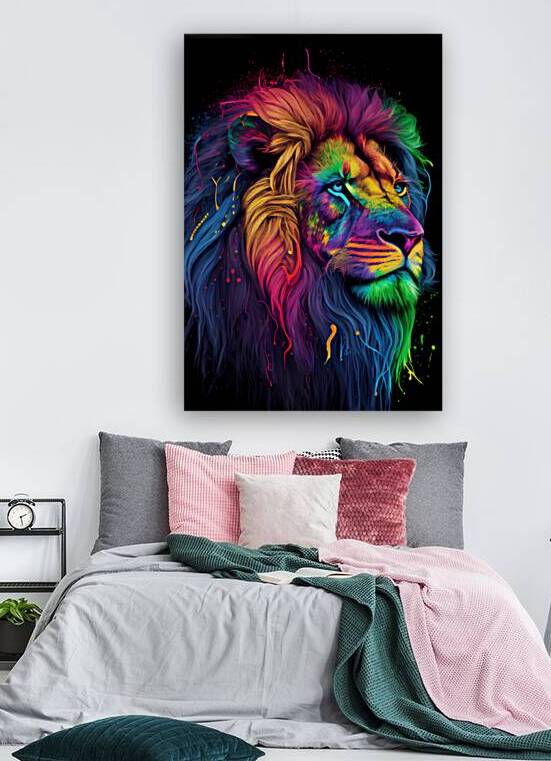 Rainbow Lion head by Towseef Dar