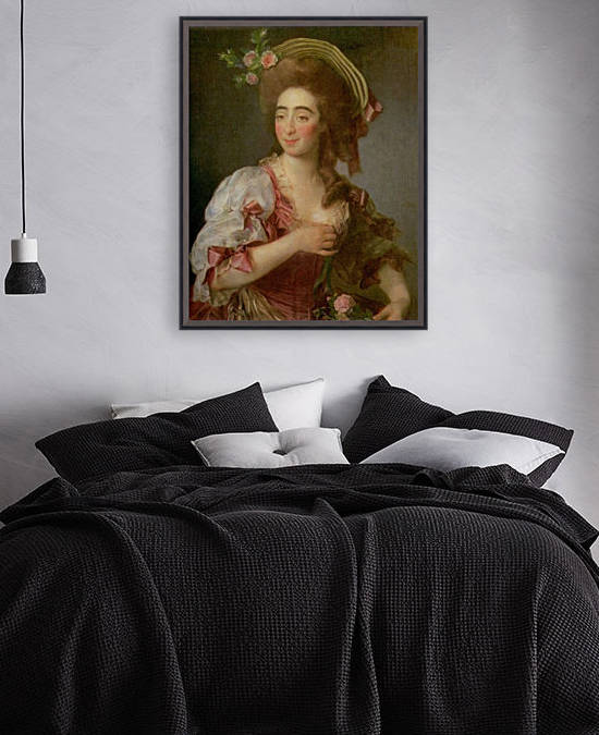 Portrait of red headed woman by Dmitry Levitzky