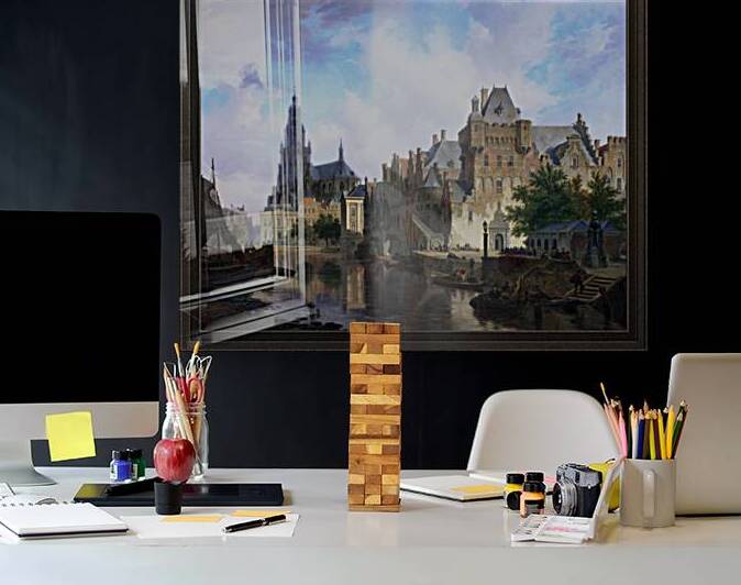 Fantasy Cityscape With The Mauritshuis by Bartholomeus van Hove by xzendor7