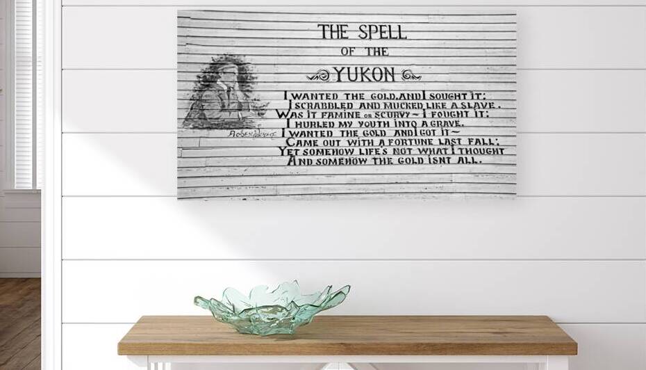 The Spell Of the Yukon Black And White by Deb Oppermann