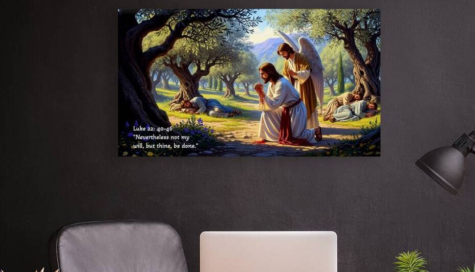 With Great Anguish Jesus Sweat Great Drops of Blood. Luke 22:40-46 by DR Mustain by DR Mustain