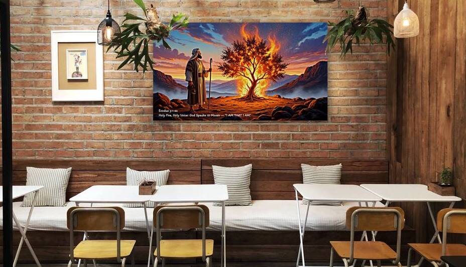 Holy Fire Holy Voice: I AM THAT I AM God speaks to Moses. Exodus 3:1-22 by DR Mustain by DR Mustain