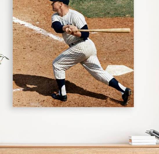 1958 Mickey Mantle Yankees Art by Row One Brand