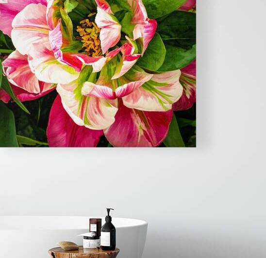 An Up-Close Double Parrot Tulip  by Thea Menagh