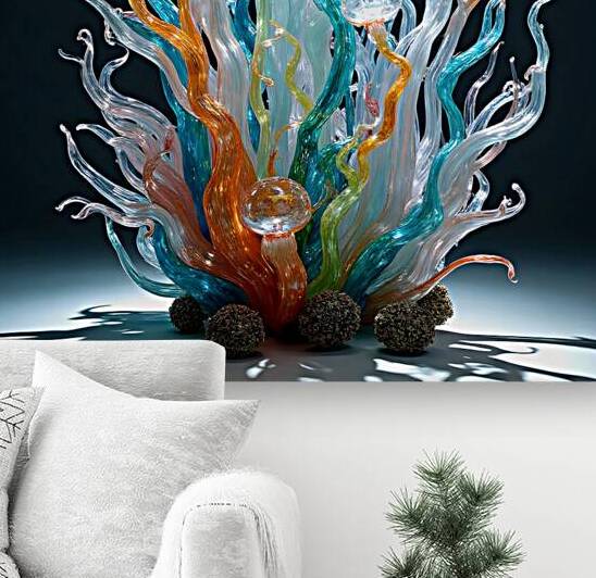 Flore Marine en Verre Etire by zemmour hocine