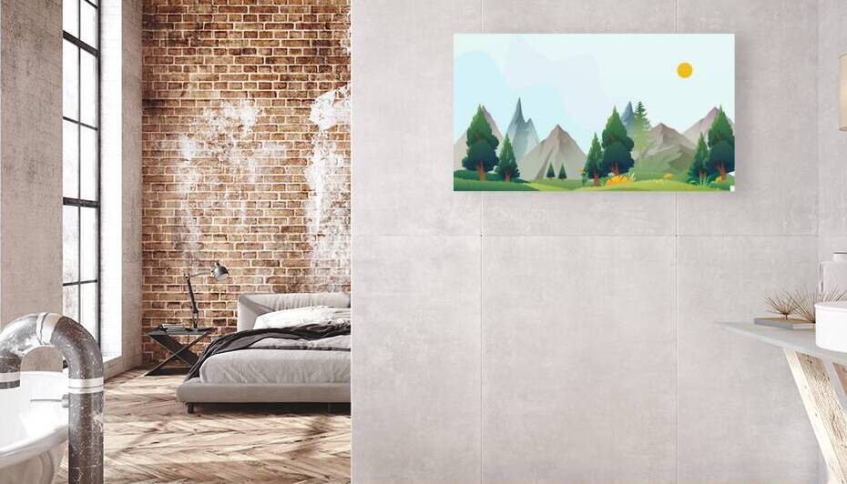 Landscape illustration by Towseef Dar