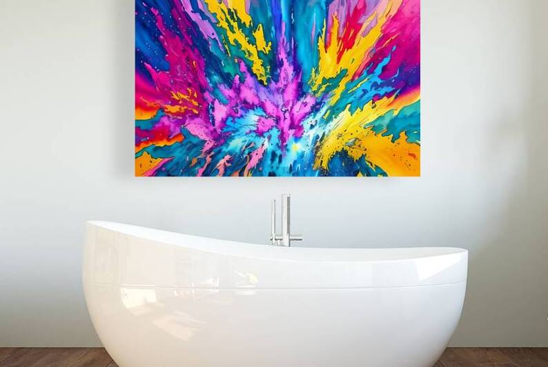 Abstract oil painting by Towseef Dar