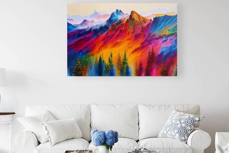 Abstract panoramic mountain by Towseef Dar