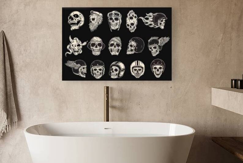 Skull Rider Helmet Head by Towseef Dar