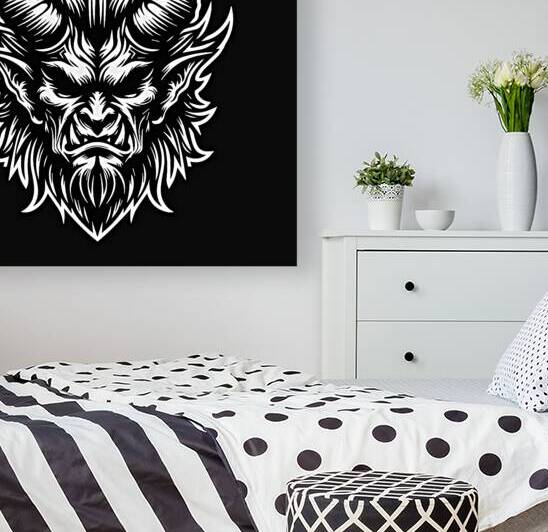 Angry Demon Head by Towseef Dar