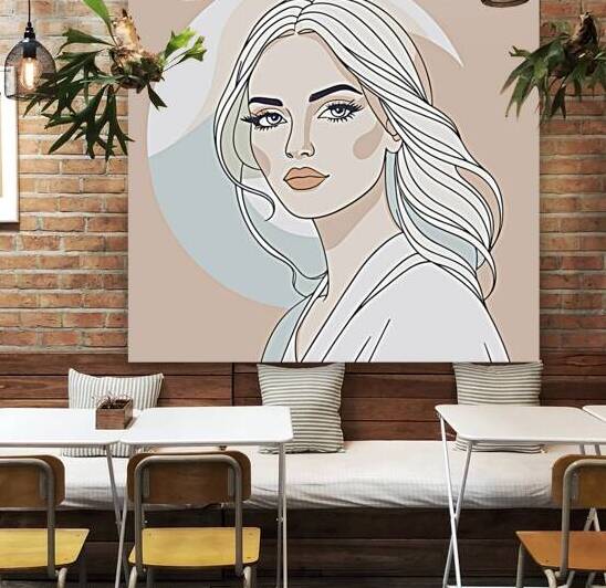 Woman illustration design   by Towseef Dar