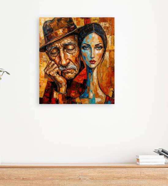 Echoes of Time: A Portrait of Youth and Wisdom by Aimen art