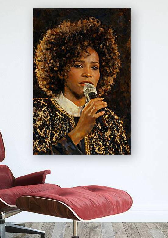 1987 Whitney Houston Art  by Row One Brand
