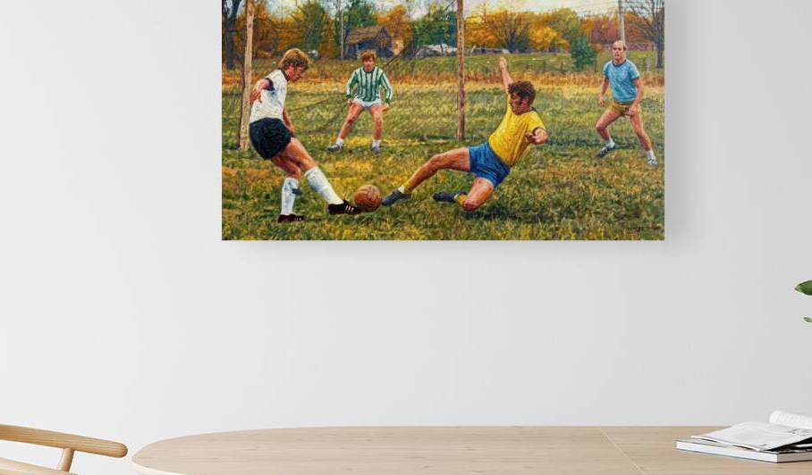 1970s Retro Soccer Art by Row One Brand