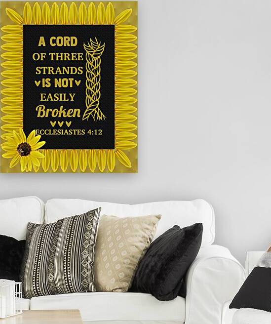 ECCLESIATESS 4:12 Yellow S by Arnett Siders