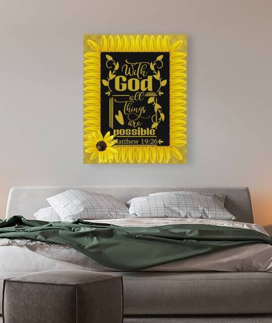 Matthew 19:26 Yellow S by Arnett Siders