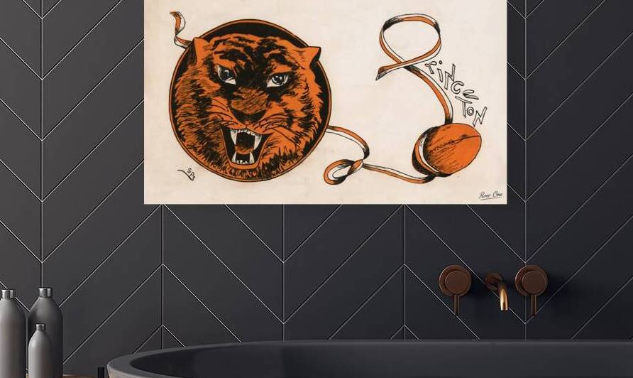 Early 1900s Princeton Tiger Art by Row One Brand