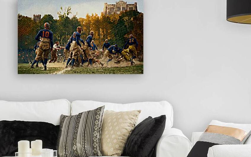 1920s Virginia Cavaliers Football Painting by Row One Brand