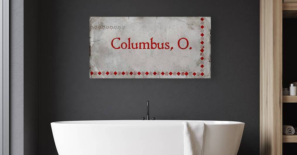 Early 1900s Columbus Ohio Art by Row One Brand