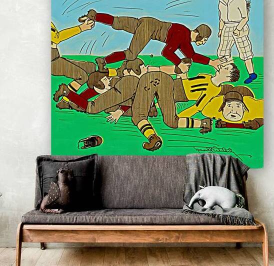 Early 1900s South Carolina Football Remix Art by Row One Brand