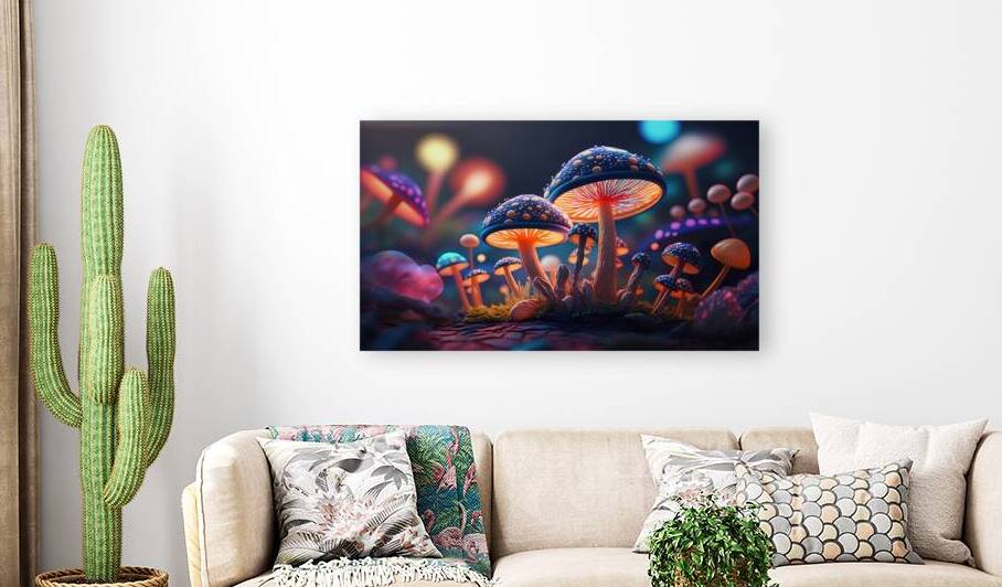 Colorful Mushrooms by Towseef Dar