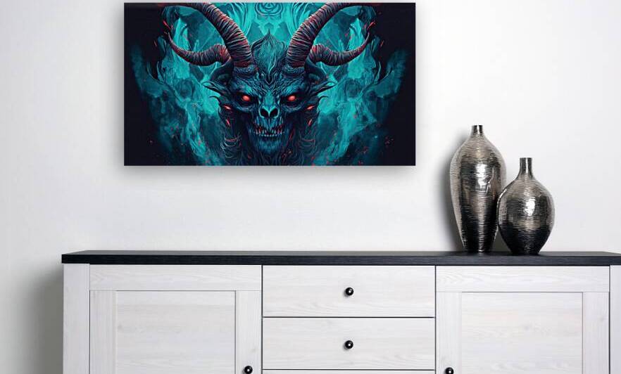 Abstract blue demon by Towseef Dar