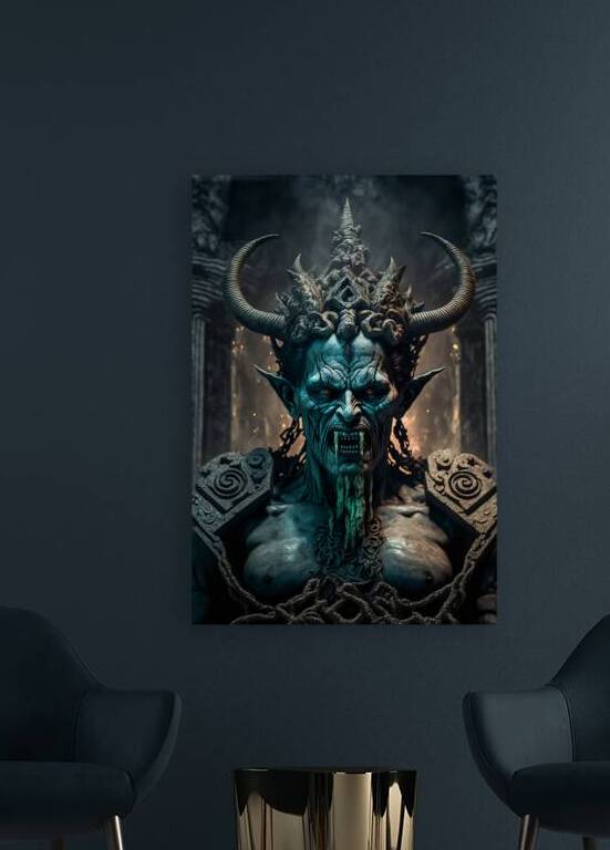 Portrait of a blue demon by Towseef Dar