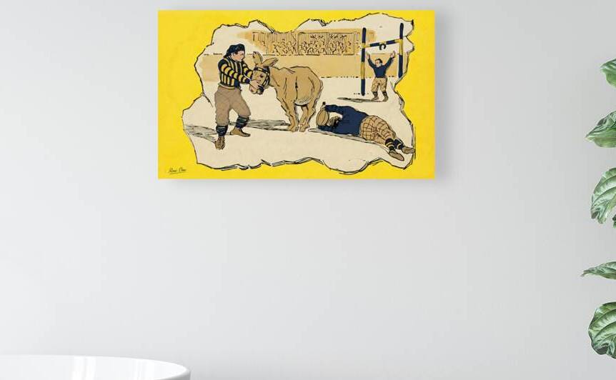 Early 1900s West Virginia Football Art Remix by Row One Brand