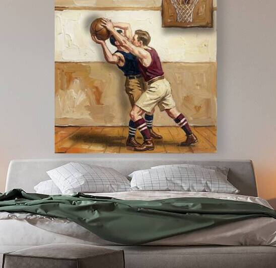 Early 1900s Basketball Players Art by Row One Brand