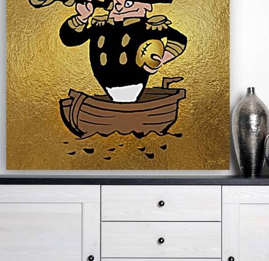 1960s Vanderbilt Football Cartoon Art by Row One Brand