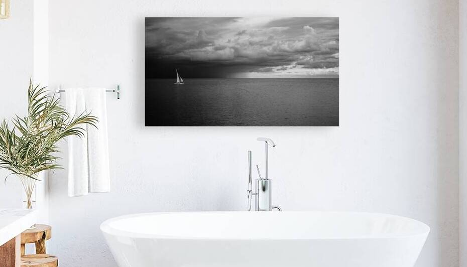 Sailing Beyond the Storms Embrace by Dream World Images