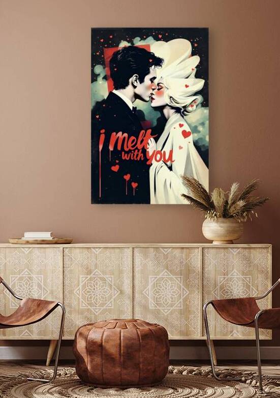 I Melt With You - Romantic Art Print by Tricky Rabbit Art