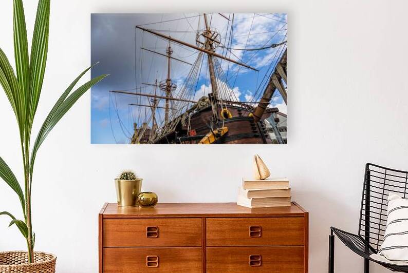 Neptune galleon in Genoa port by Paolo Modena