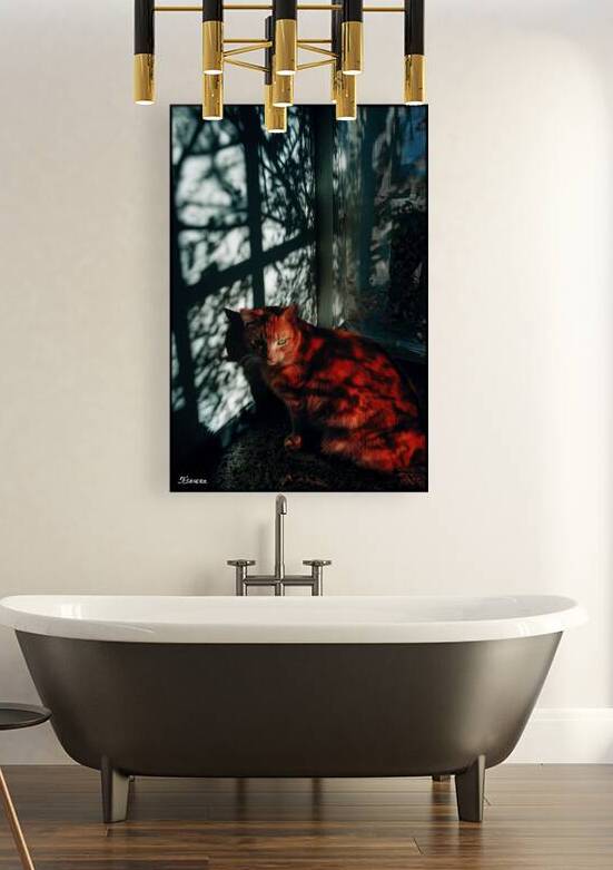 Ginger cat FA 25 2x3 620 by Ksavera ART