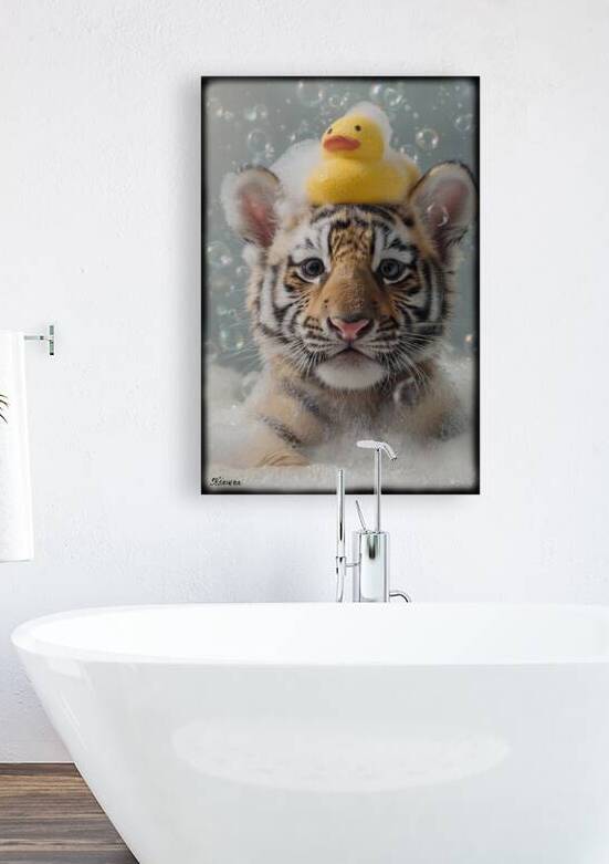 baby taking bath FA 25 2x3 688 by Ksavera ART