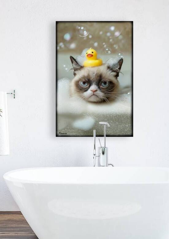 baby taking bath FA 25 2x3 684 by Ksavera ART