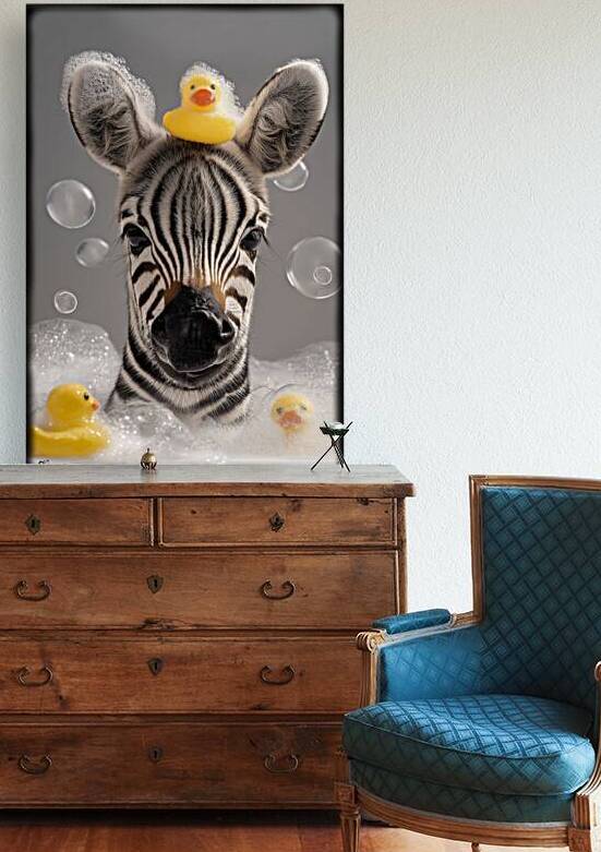 baby taking bath FA 25 2x3 682 by Ksavera ART