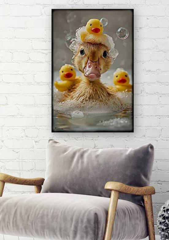 baby taking bath FA 25 2x3 685 by Ksavera ART