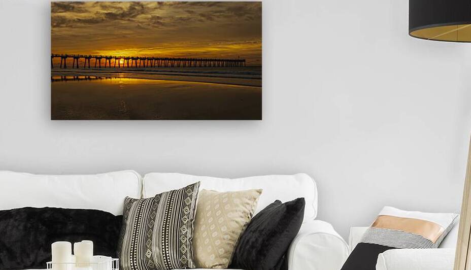 Pier to an Endless Gulf Sunrise by Gregory Allen