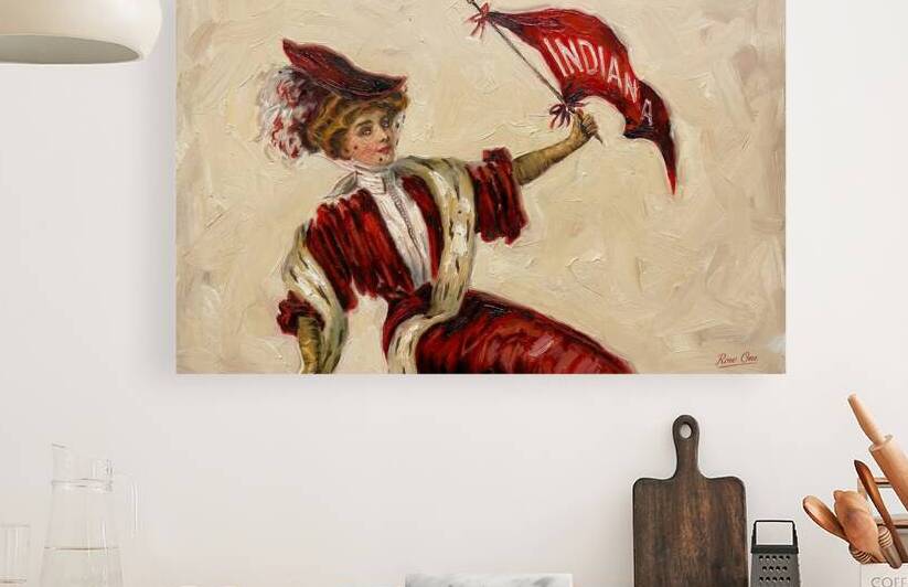 Early 1900s Indiana Hoosiers Art by Row One Brand