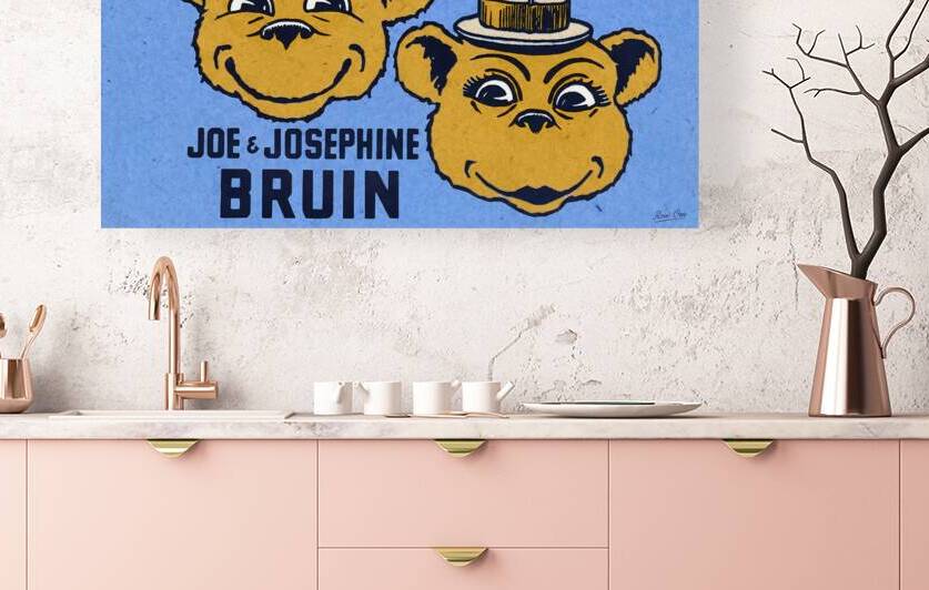 Vintage UCLA Bruins Couple Art by Row One Brand