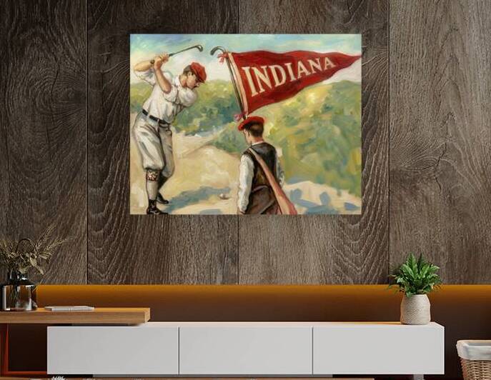 Early 1900s Indiana Golf Art by Row One Brand