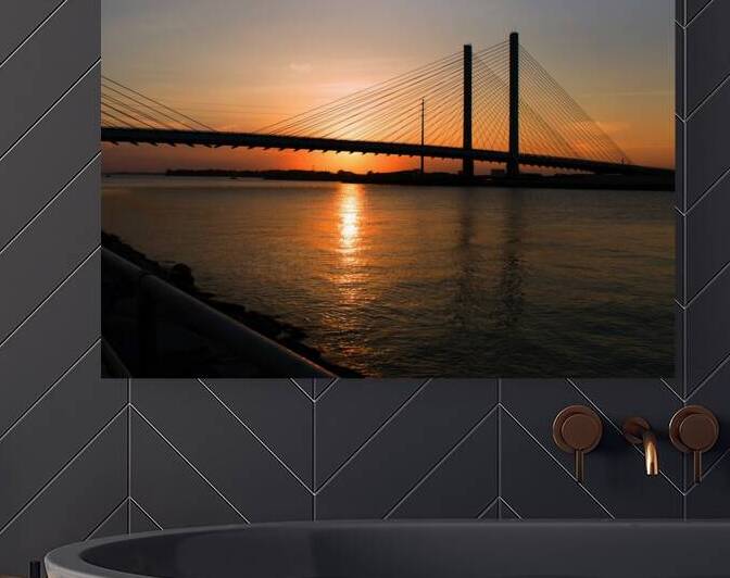 Indian River Bridge Sunset Reflections by Bill Swartwout Photography