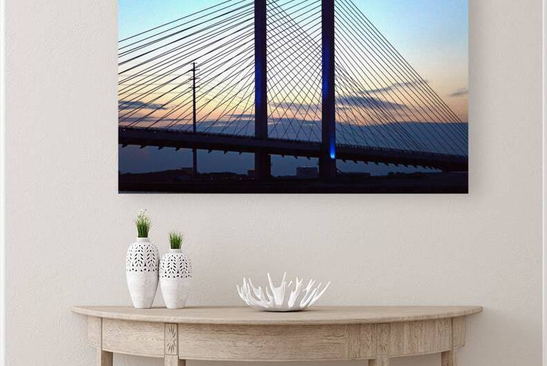 Indian River Bridge Sunset Silhouette by Bill Swartwout Photography